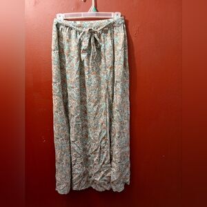 Floral Print Maxi Skirt